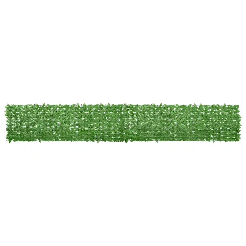 Paravento da Balcone con Foglie Verdi 500x75 cm