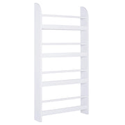 EasyComfort Libreria da Parete con 4 Ripiani in Legno Bianco Impermeabile, Carico Massimo 30kg (59cm x 12cm x 113cm)