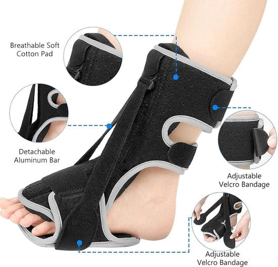 Supporto per Fascia Plantare Adattabile - Per Uomini e Donne - Con Illuminazione a Piede e Gommini di Supporto
