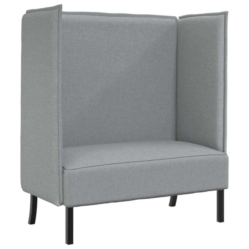Divano alto 101cm Grigio chiaro Tessuto