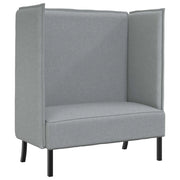 Divano alto 101cm Grigio chiaro Tessuto