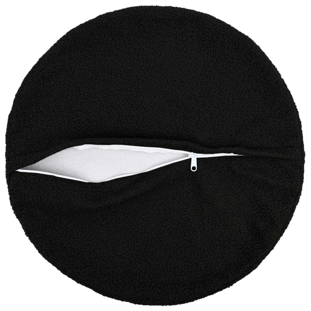 Federa 6 pcs HEERLEN Nero Ø 30 cm Bouclé 921978