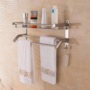 Maniglione multifunzionale per asciugamani - Pannelli di stoccaggio per asciugamani - Acciaio inossidabile SUS304 - Maniglione per asciugamani - Supporto per asciugamani per parete - Barra per asciugamani per bagno - Maniglione per cucina e bagno