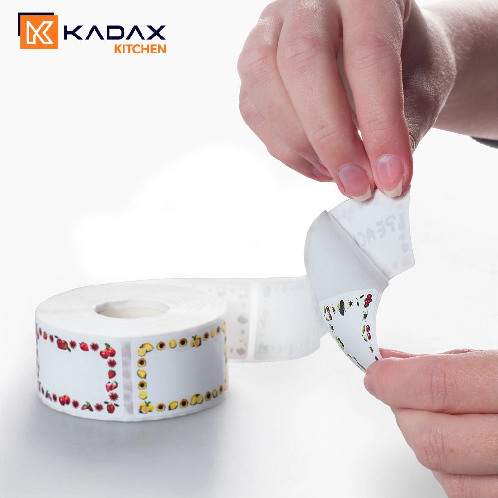 KADAX 500x Etichette autoadesive per barattoli, conserve, contenitori e prodotti