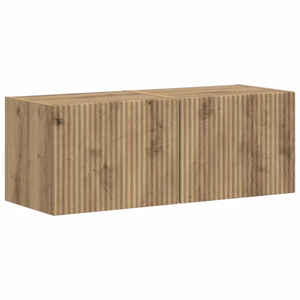 Mobile TV da parete 2 pcs Rovere Artigianale 39 x 31 x 29,5 cm 892188