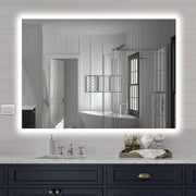 Specchio bagno 60x80 cm illuminazione perimetrale e installazione reversibile