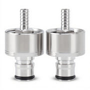 Set di tappi a carbonatazione 2 in 1 - Acciaio inossidabile - Ideale per la carbonatazione - Adatto per bottiglie PET - Cernita a contatto con gli alimenti - Resistente all'usura e duraturo - Tappo a carbonatazione