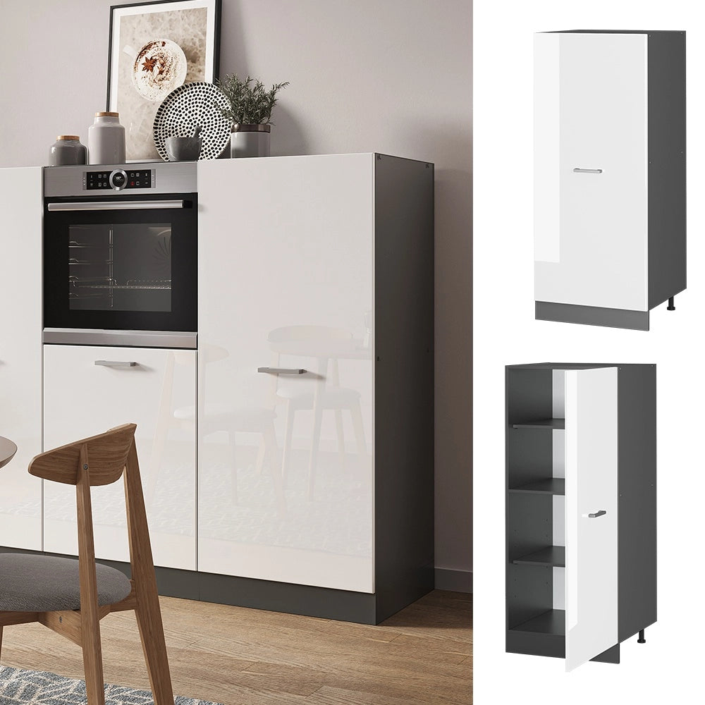 Mobile cucina dispensa R-Line Bianco lucido/Antracite 60 cm Vicco