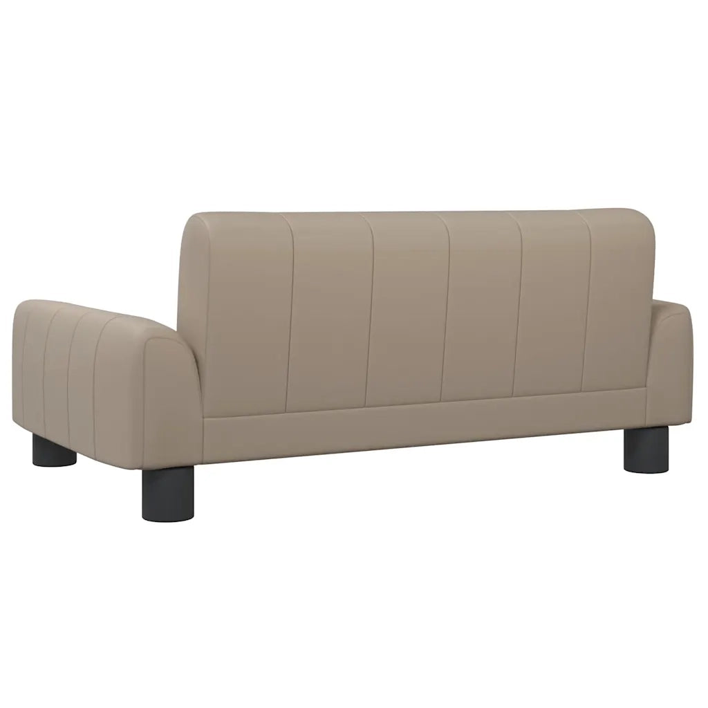 Divano per Bambini Cappuccino 70x45x30 cm in Similpelle