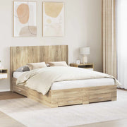 Struttura del letto con stoccaggio e testata Rovere Sonoma 3414097