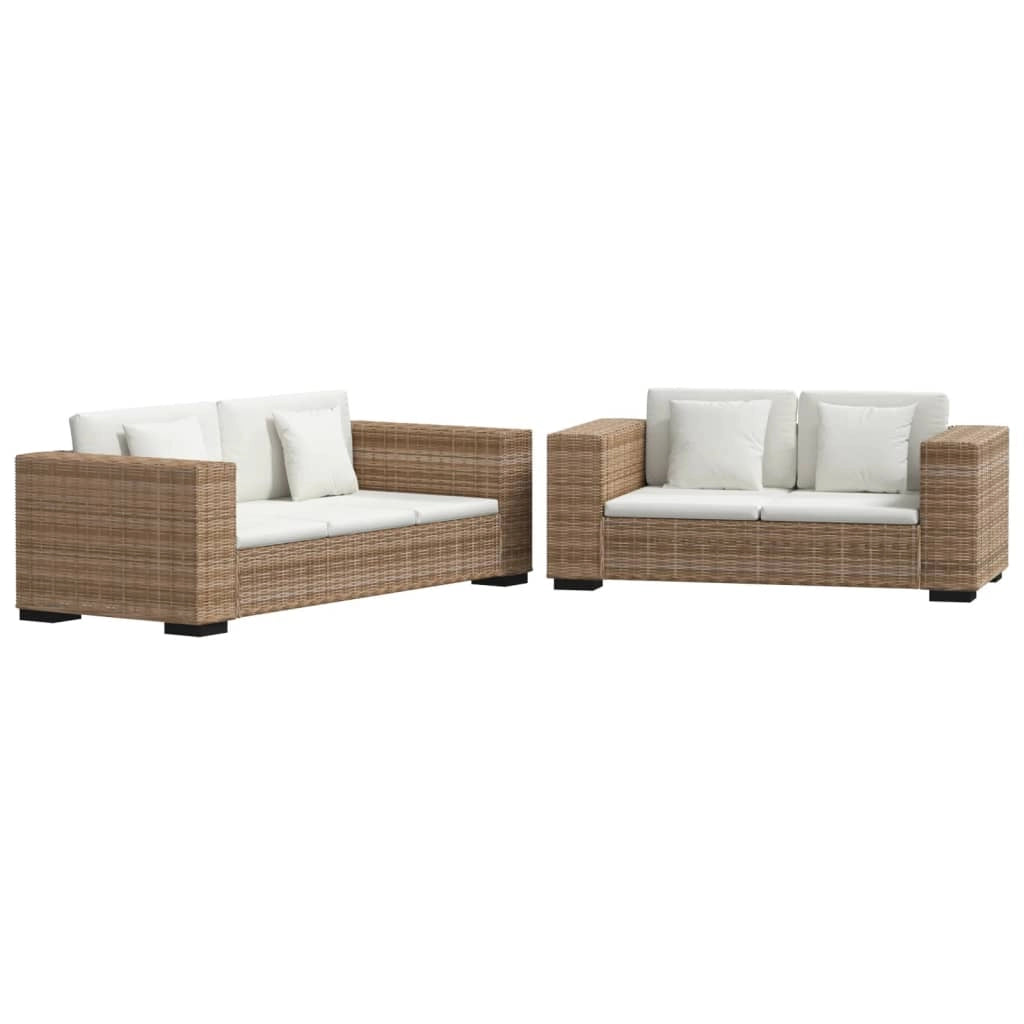 Set di divani a 2 e 3 posti in vero rattan 02_0020237