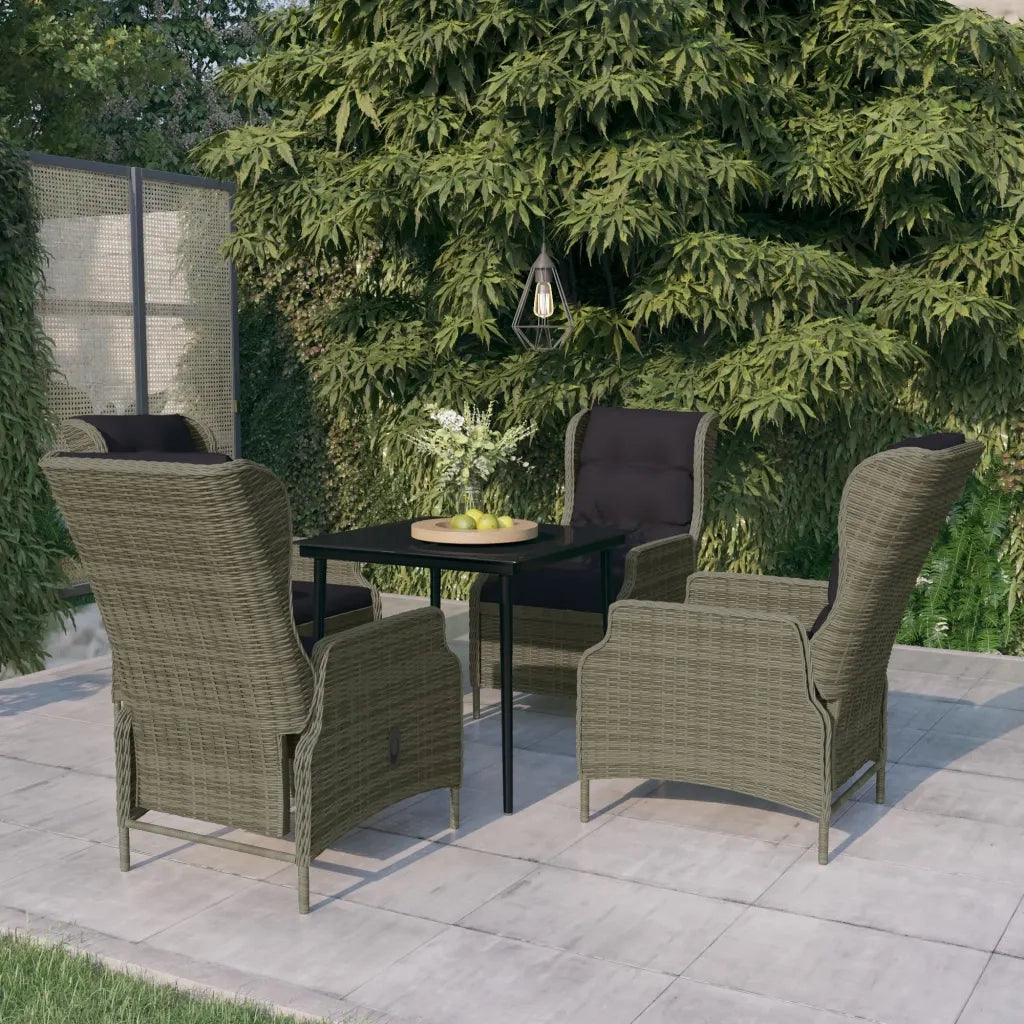 Set Mobili da Pranzo per Giardino 5 pz Marrone cod mxl 43662