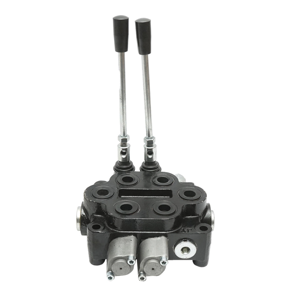 Distributore idraulico a 2 leve 150 Bar, portata 80 L/min M22x1,5mm