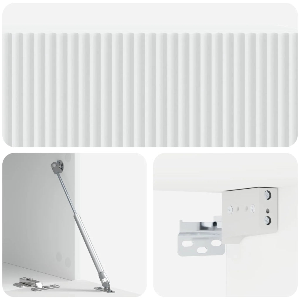 Mobile Porta TV da Muro Bianco 98 x 41 x 30 cm 898525