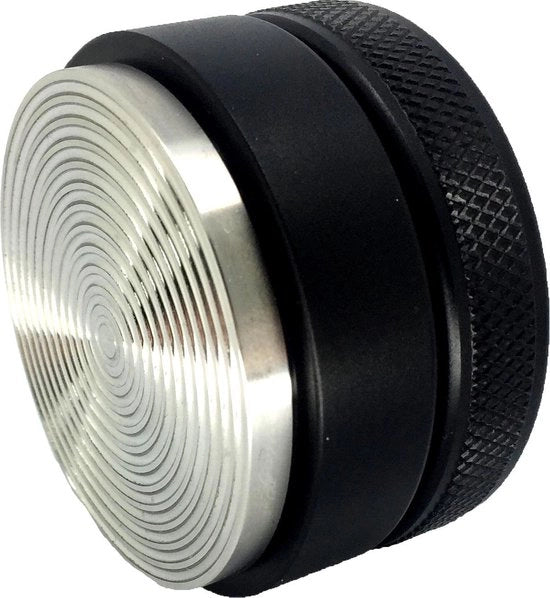 Tamper "Grande Flat" per Barista; con solchi 3D per un'aspirazione perfetta con macchine a filtro; diverse misure; versione robusta.