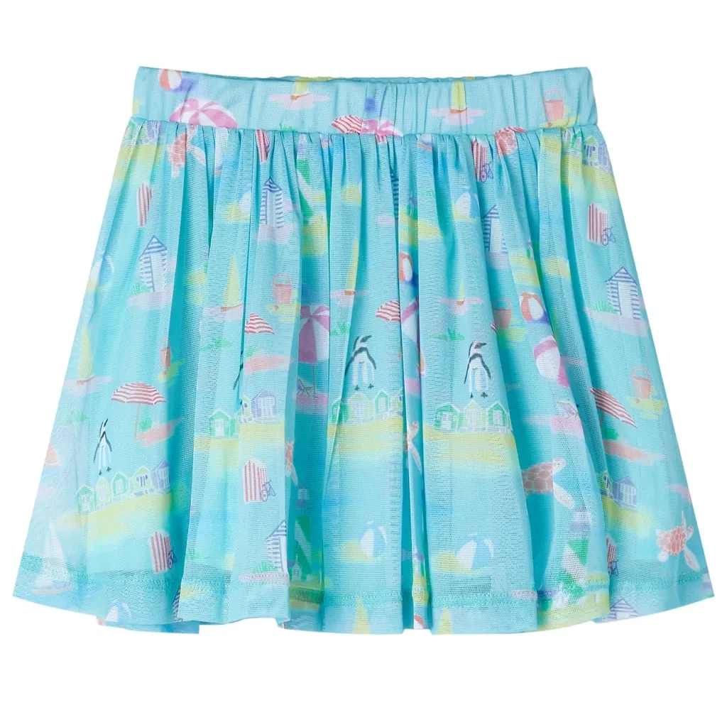 Gonna Plissettata da Bambina Acqua Chiaro 128 CFW2975486