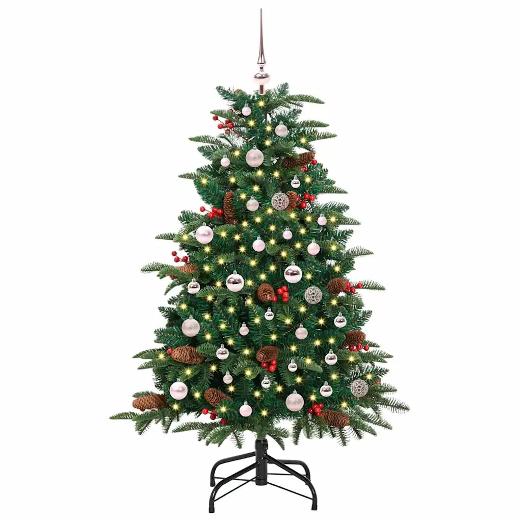 Albero di Natale artificiale con 150 LED Verde 150 cm 3395543