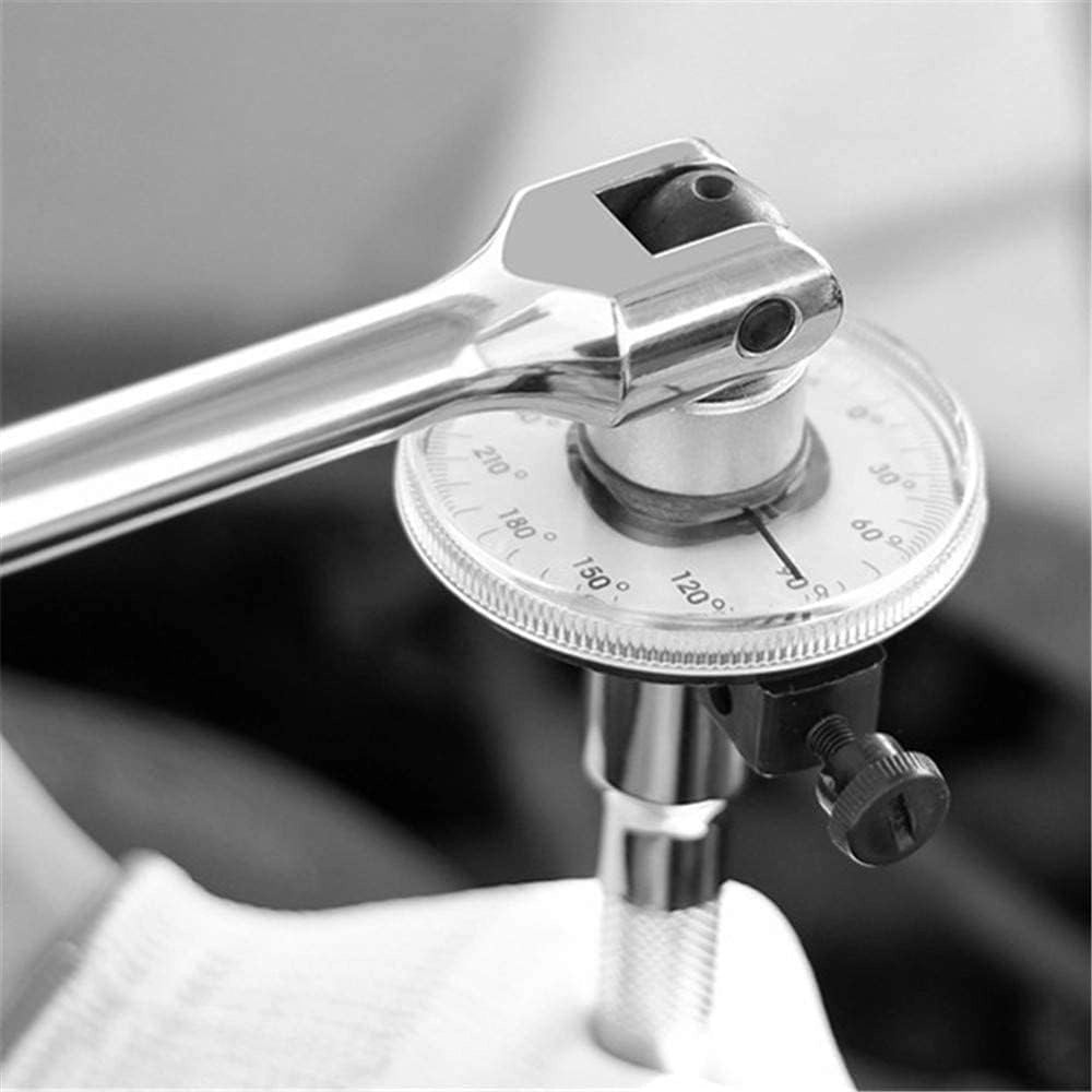 Trade Shop - Chiave Dinamometrica Regolabile A 360° Gradi Attacco Da 1/2" Manometro Angolare -