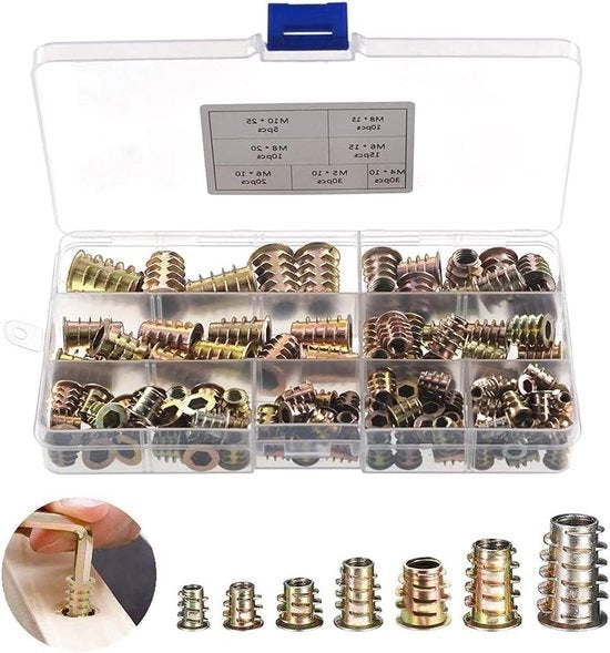 Kit di viti a schizzo a 6 facce per mobili in legno - M4 / M5 / M6 / M8 / M10