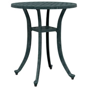 Tavolo da Giardino | Tavolino da esterno Verde ?48x53 cm in Alluminio Pressofuso