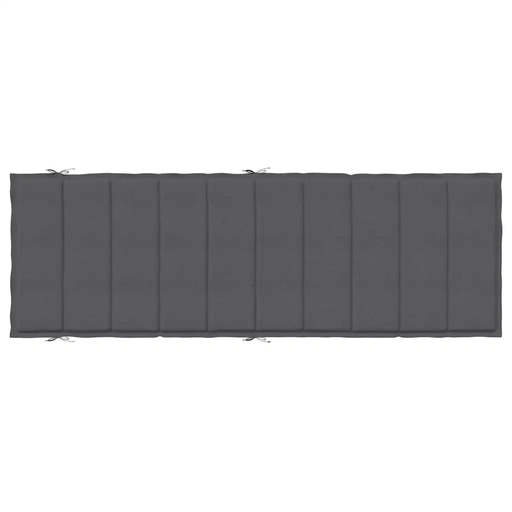 Cuscino per Lettino Prendisole Antracite MÃ©lange 186x58x4cm
