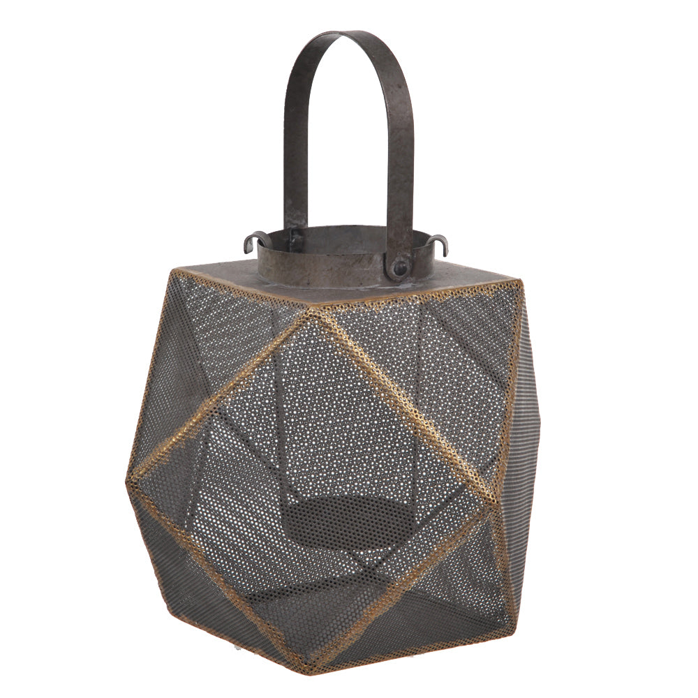 Lanterna in Metallo con Manico H 30 cm