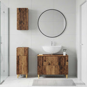 Set di armadietti da bagno in 3 pezzi ARNHEM Legno antico 3417772