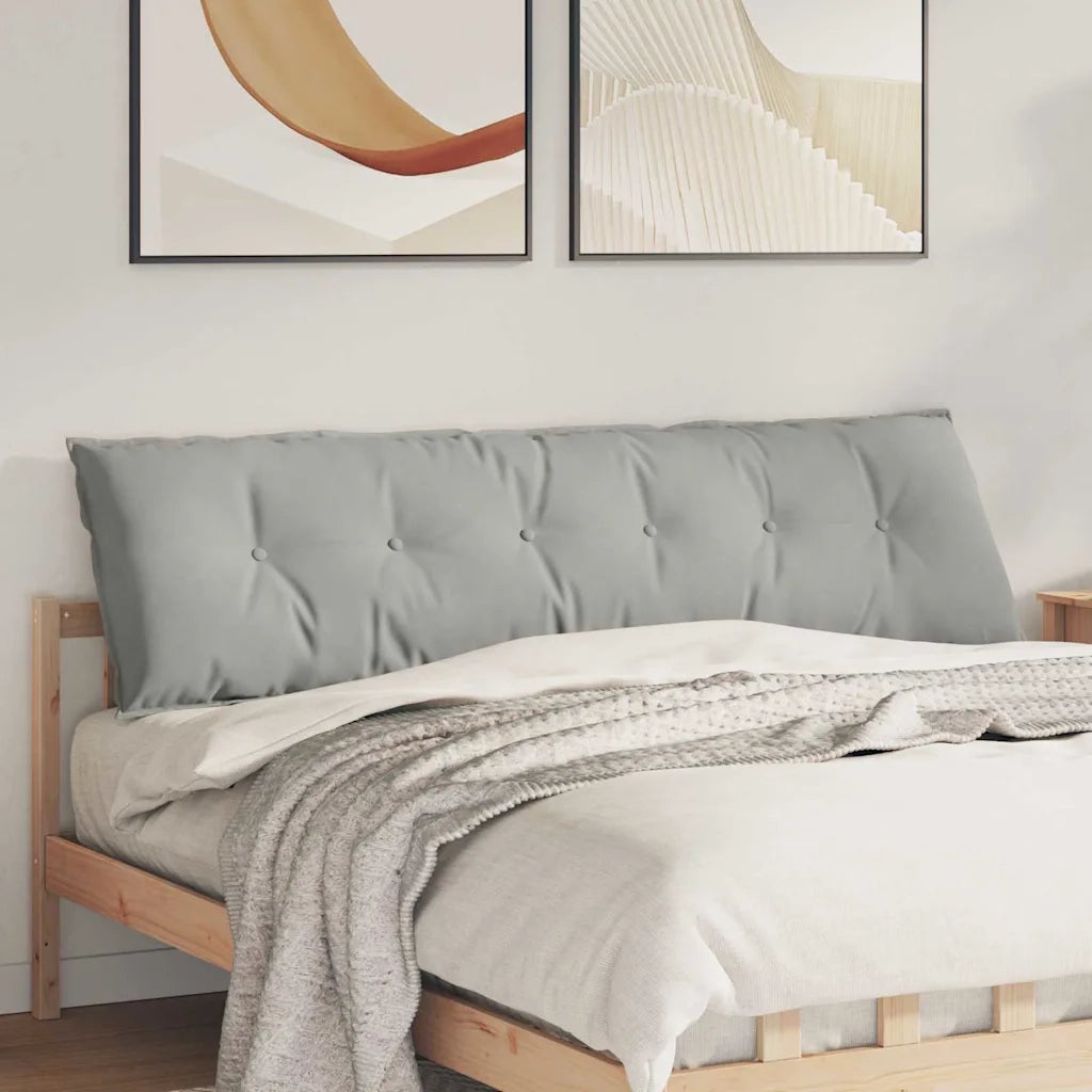 Cuscino per Schiena Grigio chiaro 180 x 50 cm