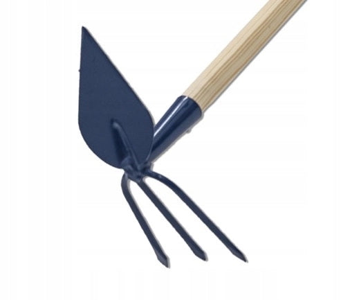 Zappa da giardino KADAX per scavare con forca da 9,5 cm, gancio da 132 cm