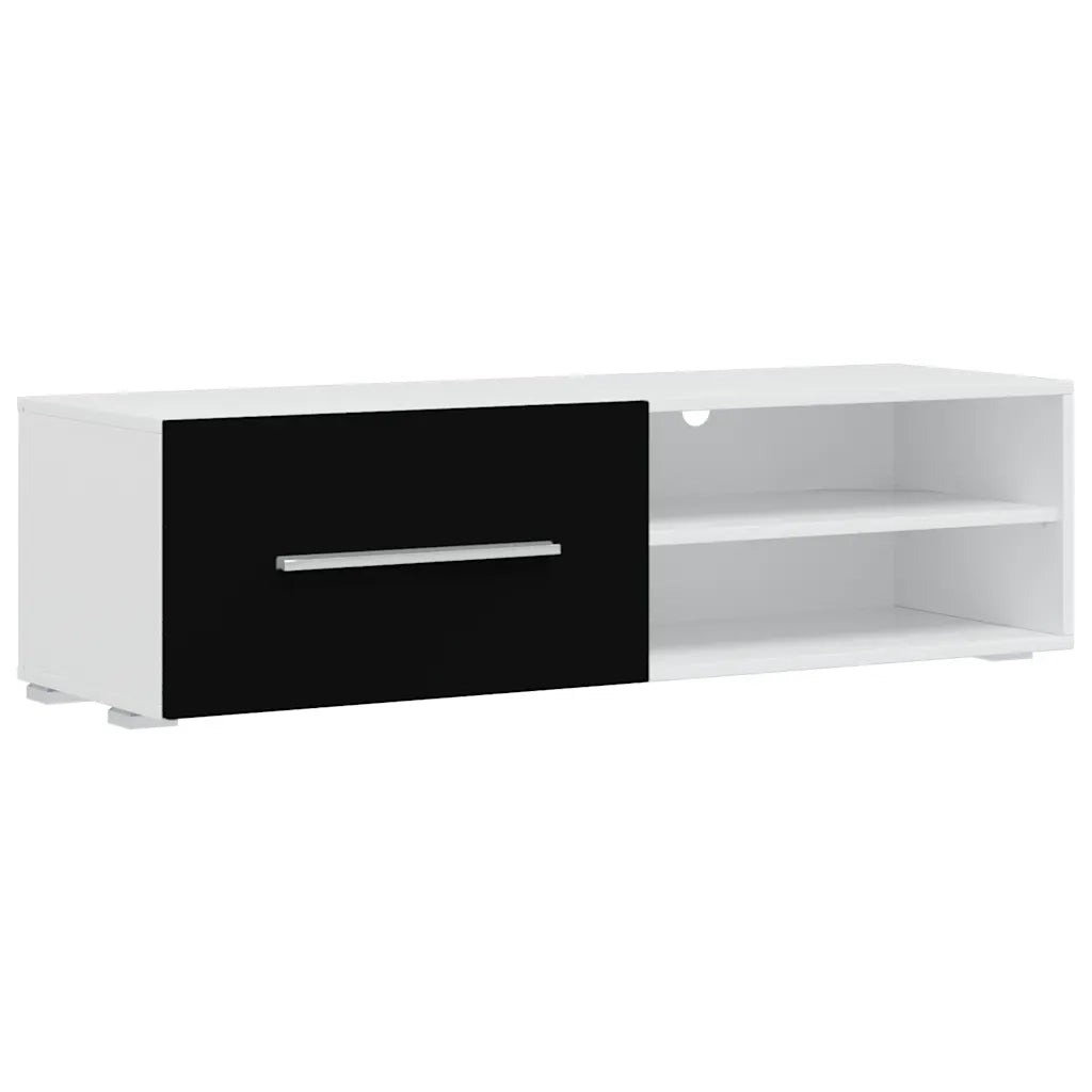 UnitÃ  TV 5 pz con Illuminazione a LED Nero Opaco Truciolato