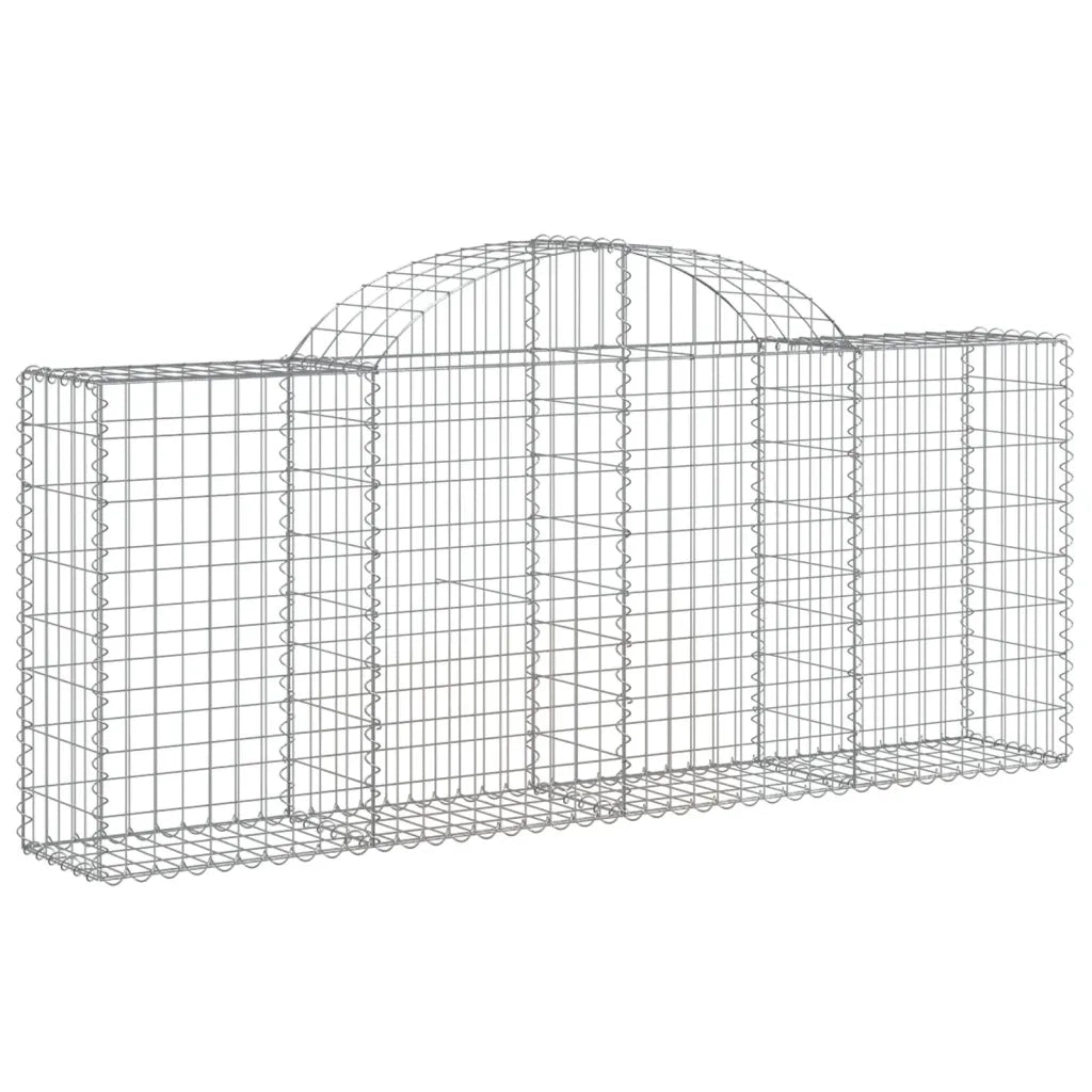 Cesti Gabbioni ad Arco 25 pz 200x30x80/100 cm Ferro Zincatocod mxl 123964