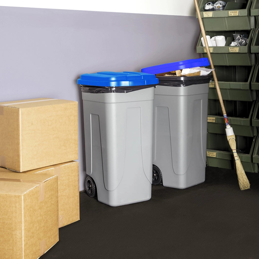 Bidone per Rifiuti 80 l Colore Blu