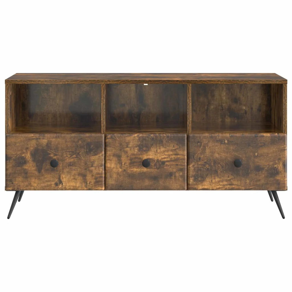 Mobile TV Rovere Fumo 102 x 34,5 x 50 cm Legno ingegnerizzato 895600
