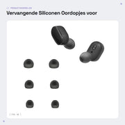 Orecchini di sostituzione in silicone per auricolari (6 pezzi)