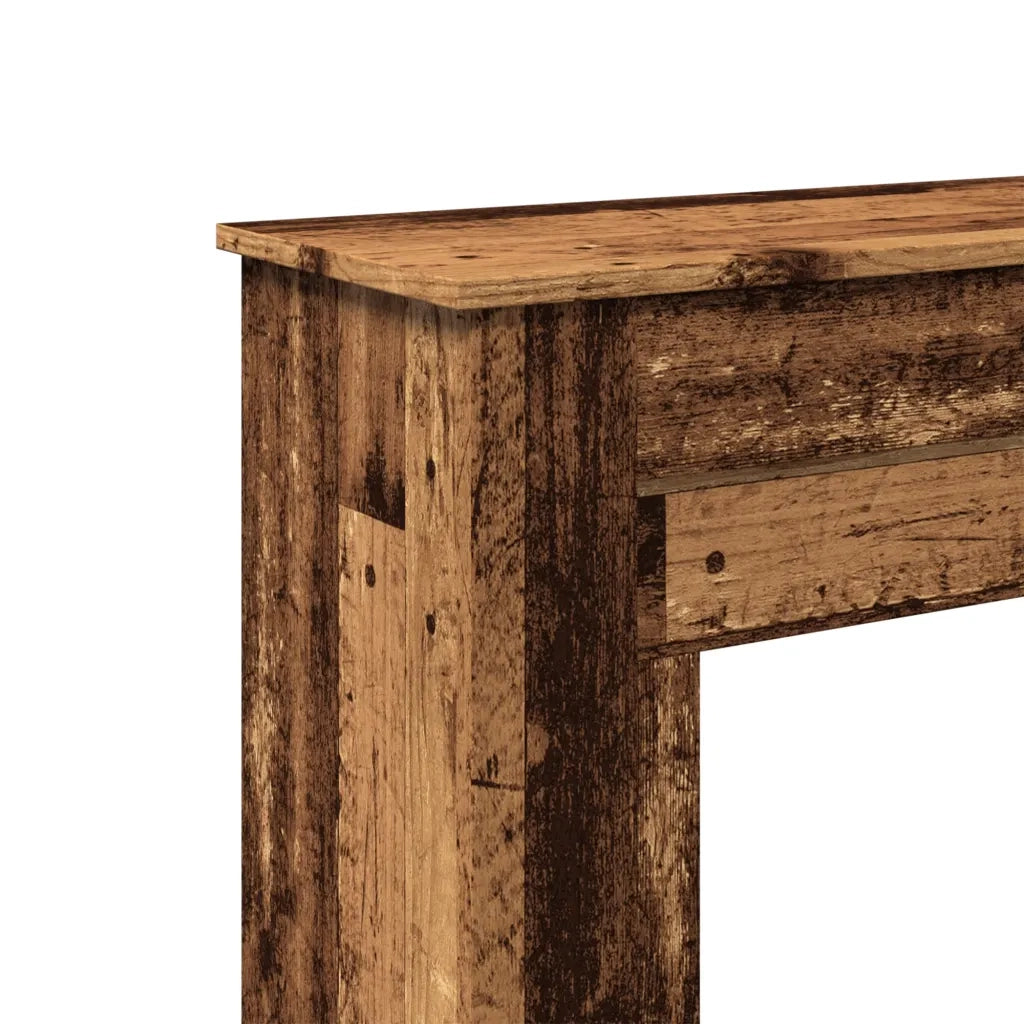 vidaXL Cornice per Camino Legno Antico 90x30x90 cm in Truciolato