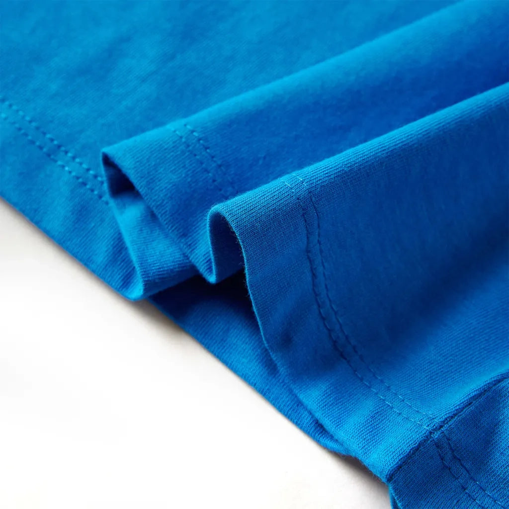 Maglietta da Bambino a Maniche Lunghe Blu Cobalto 92 13304