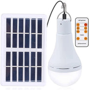 Lampada solare LED LED strip portatile con timer a distanza, sensore di illuminazione, ricarica USB e ricarica pannello solare, lampada solare 9W 1 pacchetto