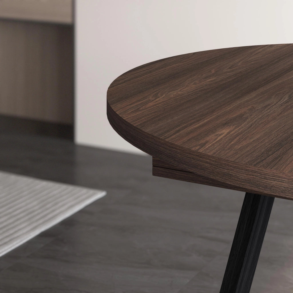 Tavolo da Pranzo, 103x103x73, Per 6 persone, Sala da Pranzo, Rovere scuro