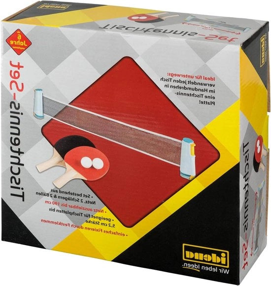 Impianto di ping-pong con rete e palline - per montaggio semplice su tavoli da ping-pong