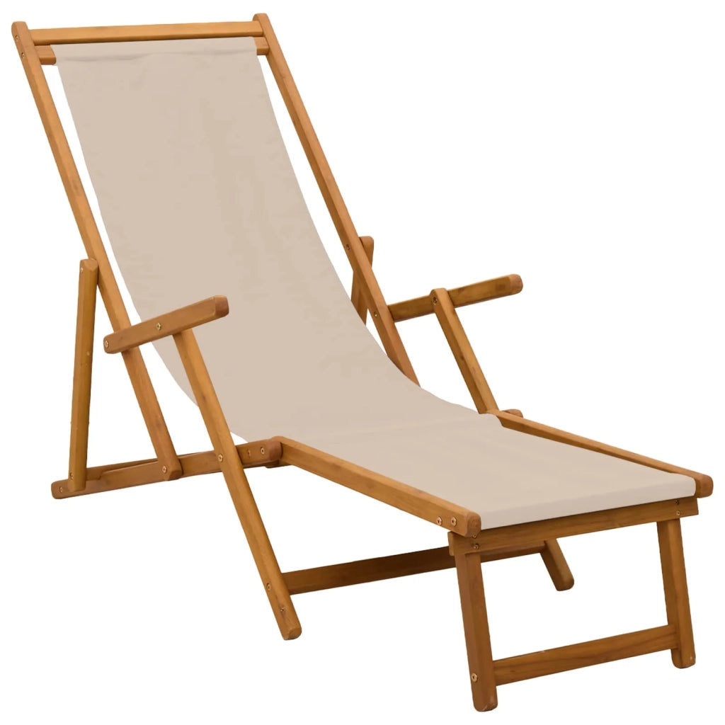 Lettino prendisole pieghevole 2 pcs 3 Posizione Beige 3407825