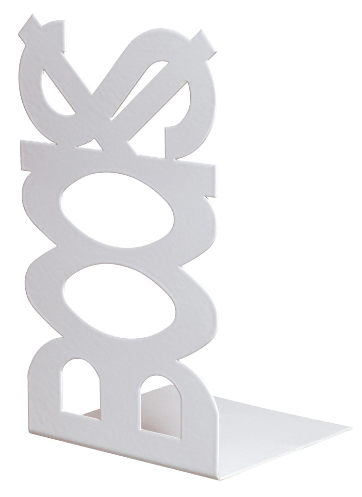 FERMALIBRO IN ACCIAIO BOOKS BIANCO- BOLIS ITALIA- 10,0 pz