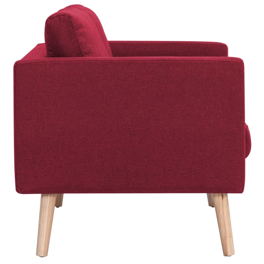 Divano 2 posti per soggiorno salotto arredamento casa tessuto rosso bordeaux 02_0018928