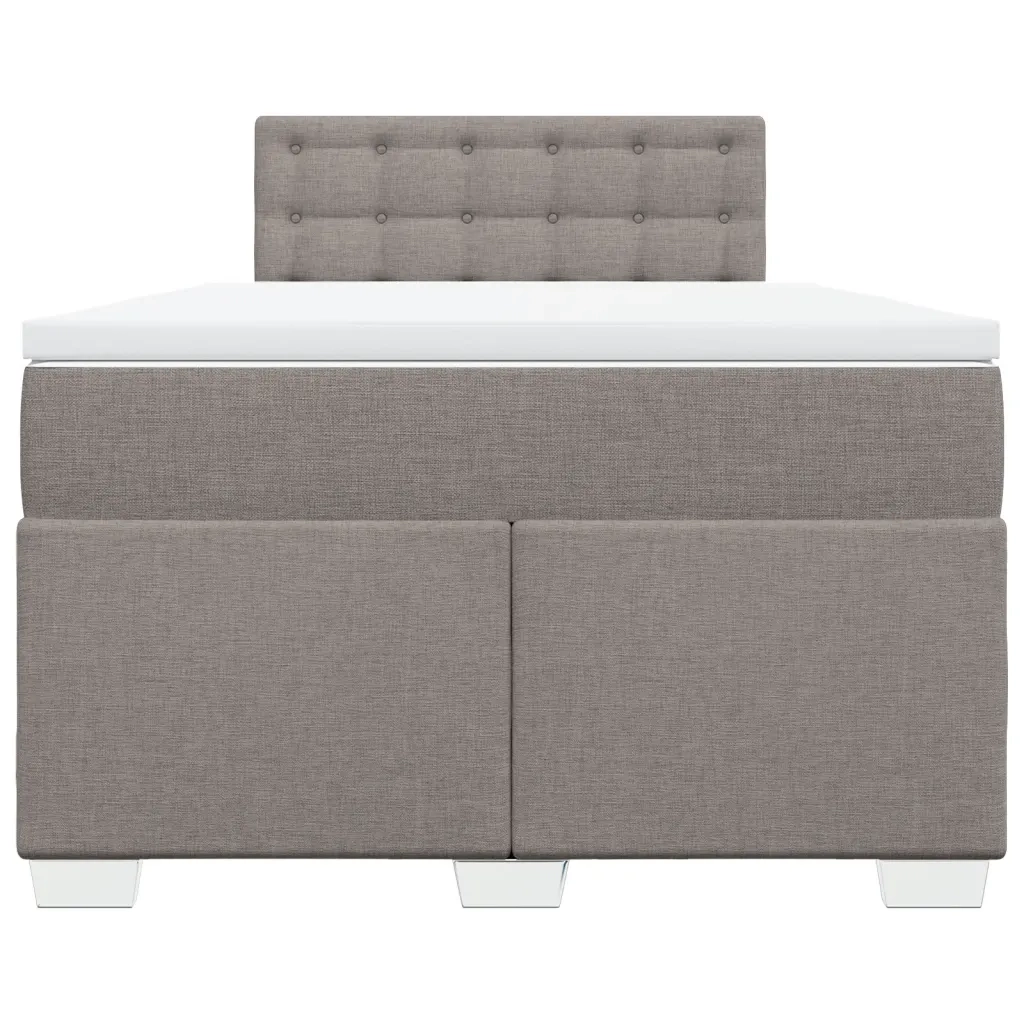 Giroletto a Molle con Materasso Tortora 120x200 cm in Tessuto 3285873