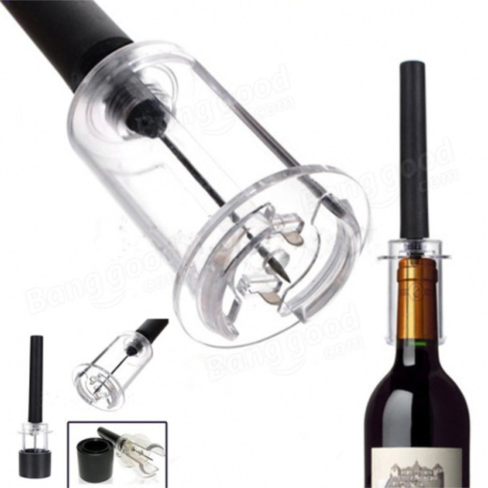 Trade Shop - Cavatappi A Pressione Pompa Aria Apribottiglie Apri Bottiglie Vino Sommelier -