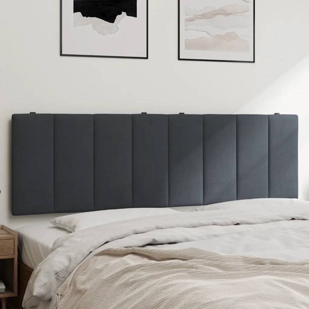 Cuscino Testiera Hanko Grigio Scuro 160 cm in Velluto CFW5146079