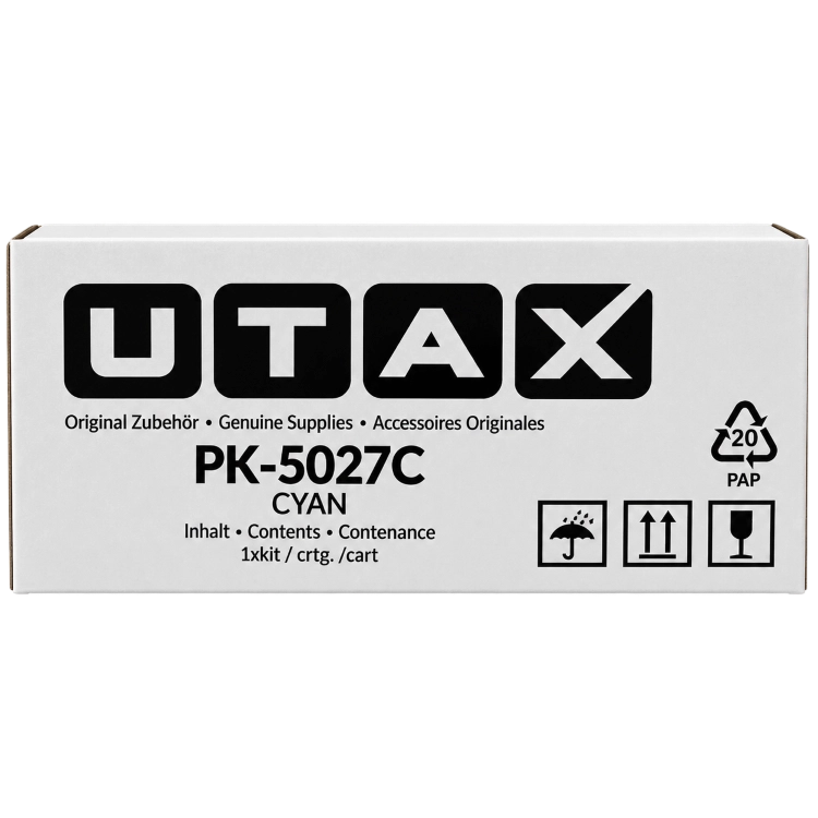 ORIGINAL Utax toner ciano PK-5027C 1T0C22CUT1 ~2400 Seiten