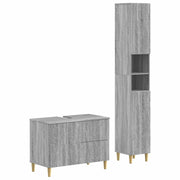 Set di Armadi da Bagno da 2 Pezzi DELFT Sonoma grigio 3417546