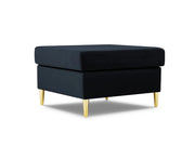 Cosmopolitan Design - Pouf "Kyoto" in velluto blu scuro 