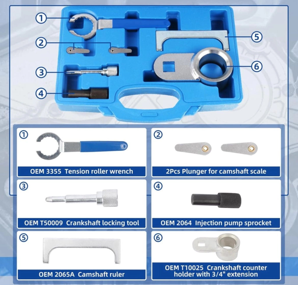 Kit messa in fase motori VAG VW AUDI SDI TDI 2.4 2.5 DIESEL GS5559