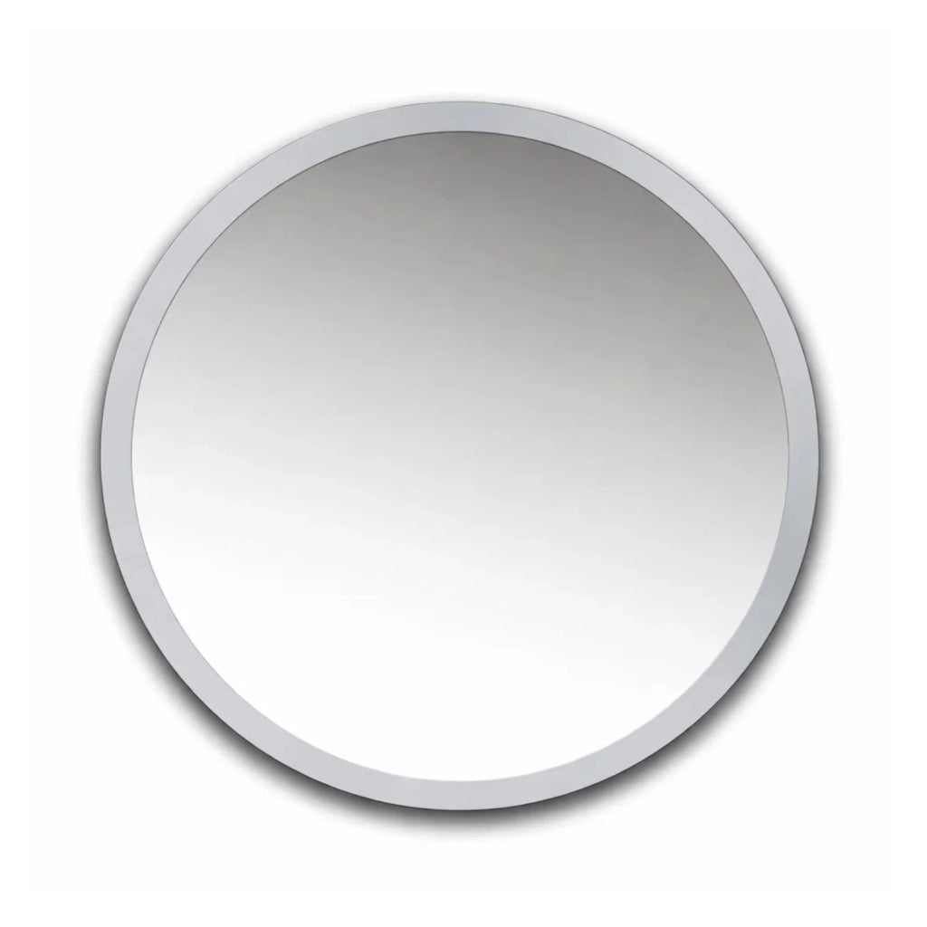 Specchio da bagno forma tonda jonas in artificial stone bianco opaco *** confezione 1